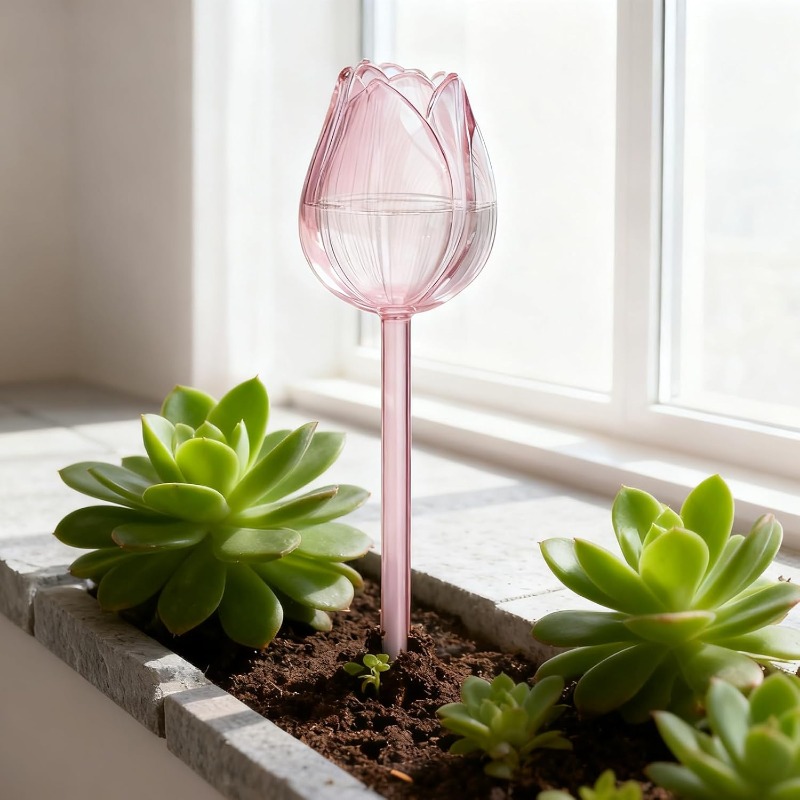 Pink Tulip Plant Watering Ball - Plant Sensor review and price