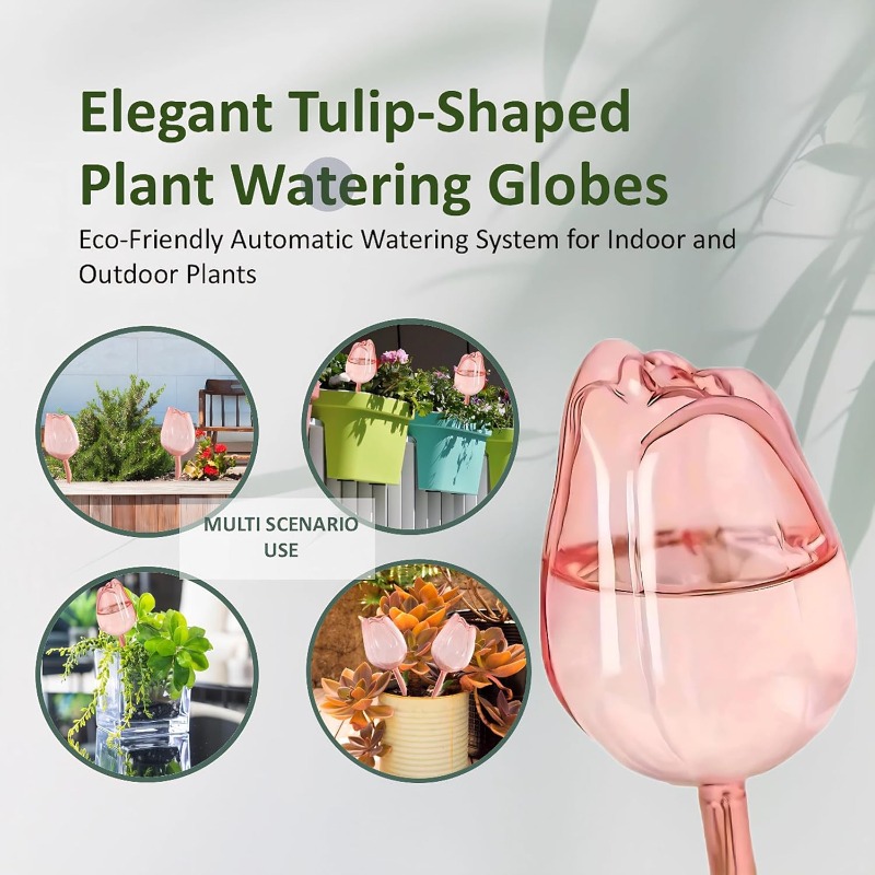 Pink Tulip Plant Watering Ball - Plant Sensor review and price
