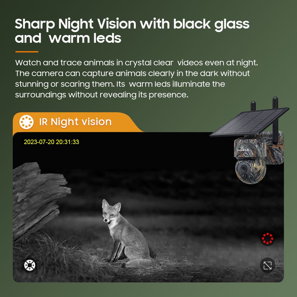 INQMEGA 5MP 4G / WIFI Solar Wi - Garden Camera review and price