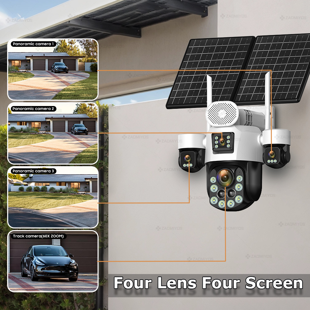 4 Lens Outdoor 360° Surveillan - Garden Camera review and price
