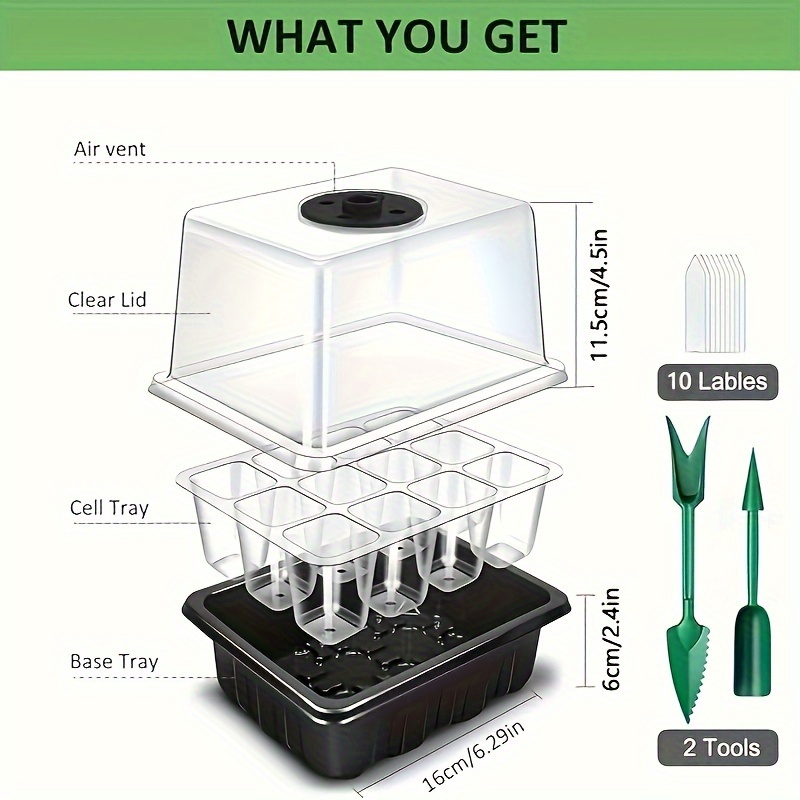 1/2/3-Pack 12/24/36-Cell Seed  - Indoor Garden Kit review and price