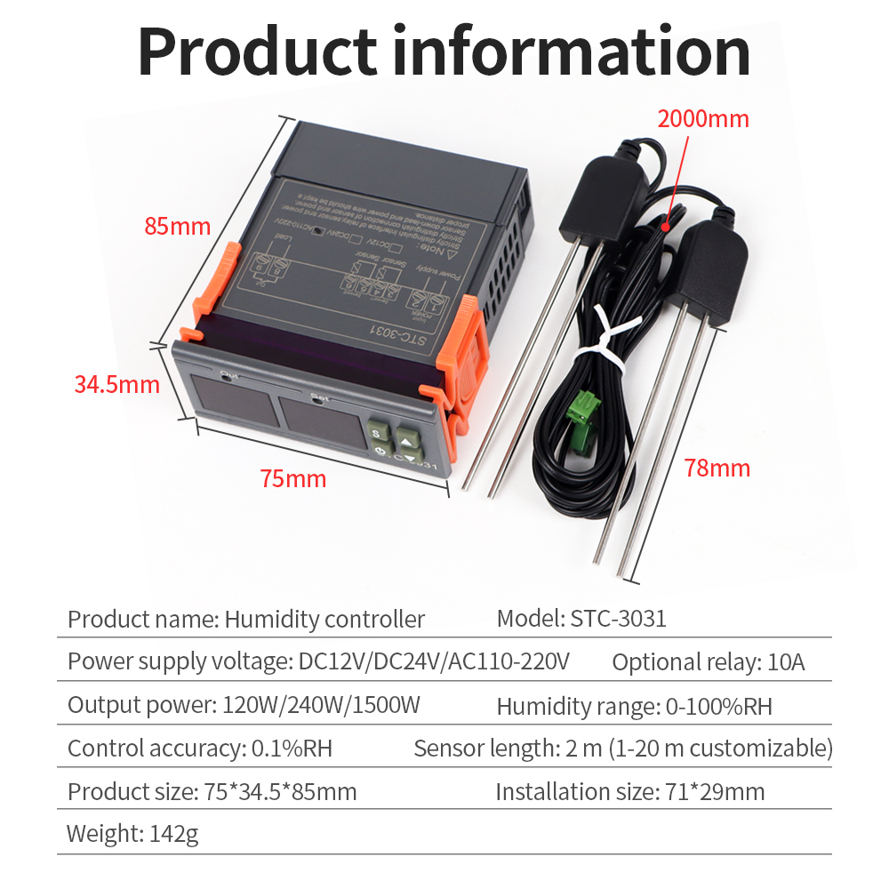 STC-3029 / 3030 / 3031 Moistur - Plant Monitor review and price