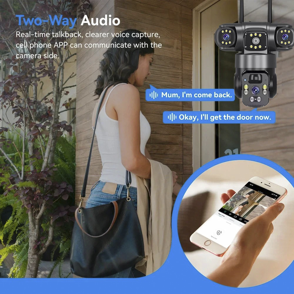 4G Solar Camera Three Lens Thr - Garden Camera review and price
