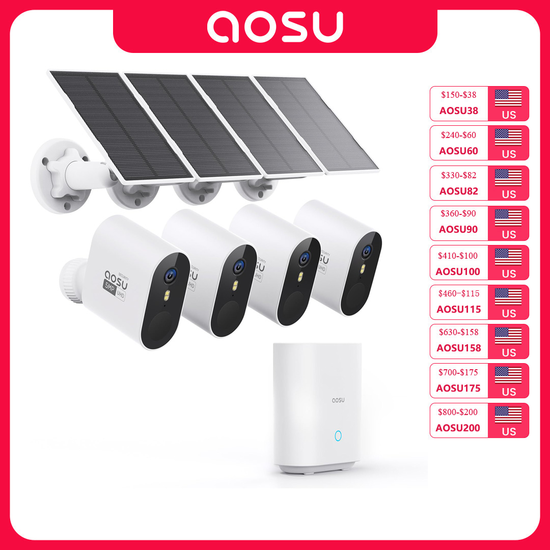 AOSU 5MP Solar Camera System O - Garden Camera review and price