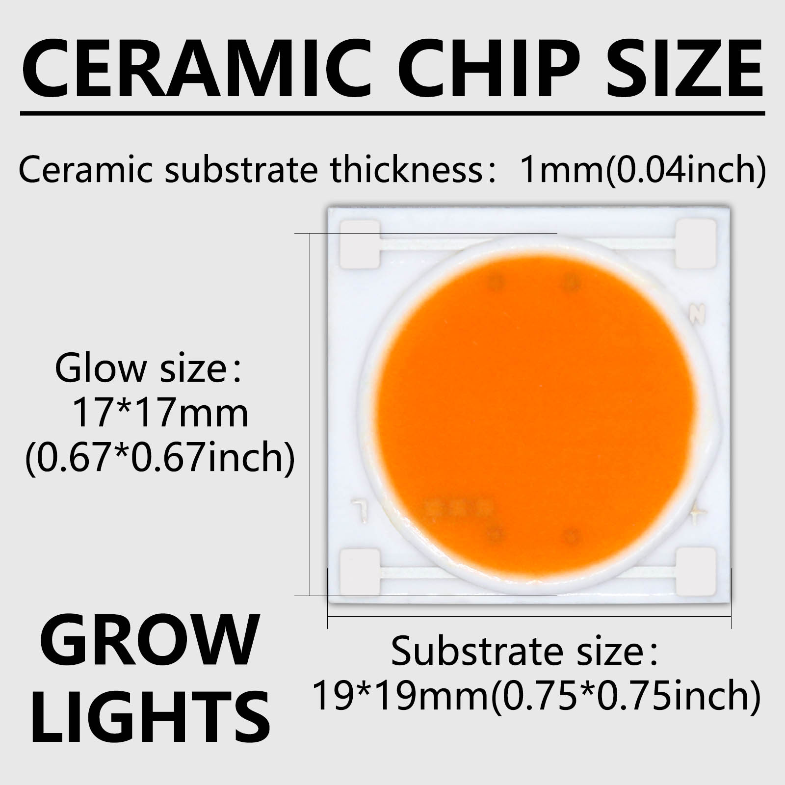 5pcs Ceramics Base LED COB Chi - Plant Grow Light Full Spectrum review and price
