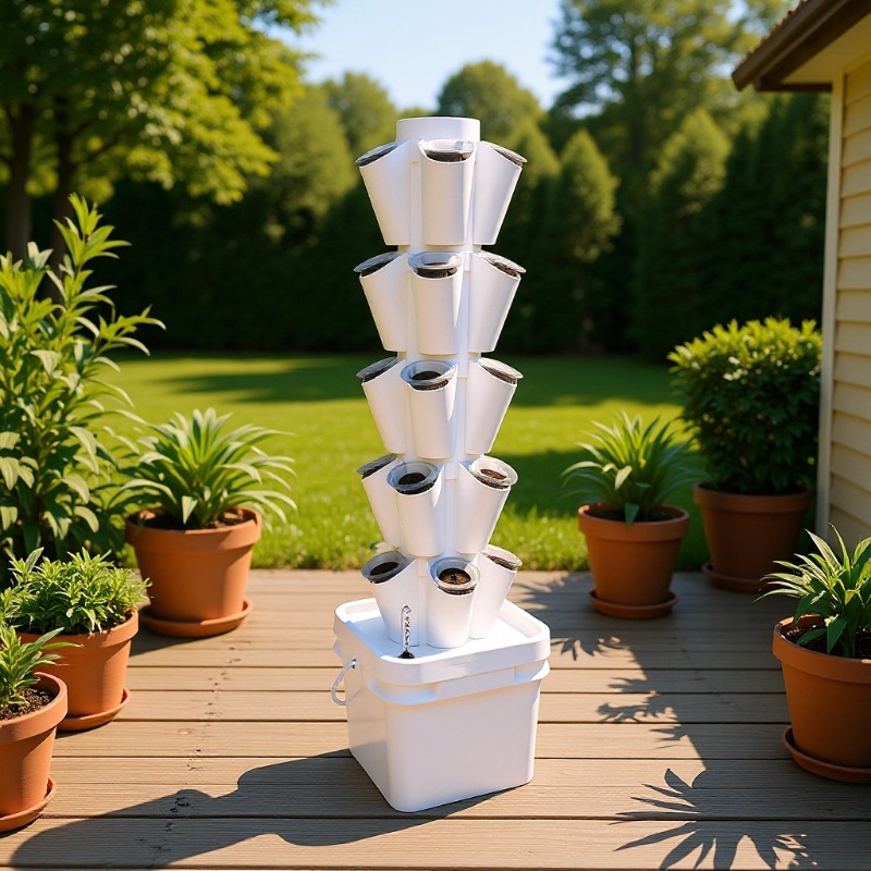8L Desktop Hydroponic Tower So - Hydroponic Tower review and price