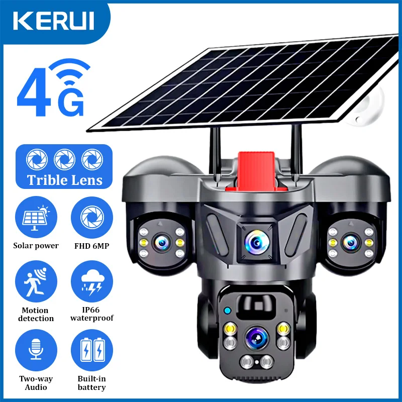 KERUI Outdoor PTZ 6MP 4G SIM W - Garden Camera review and price