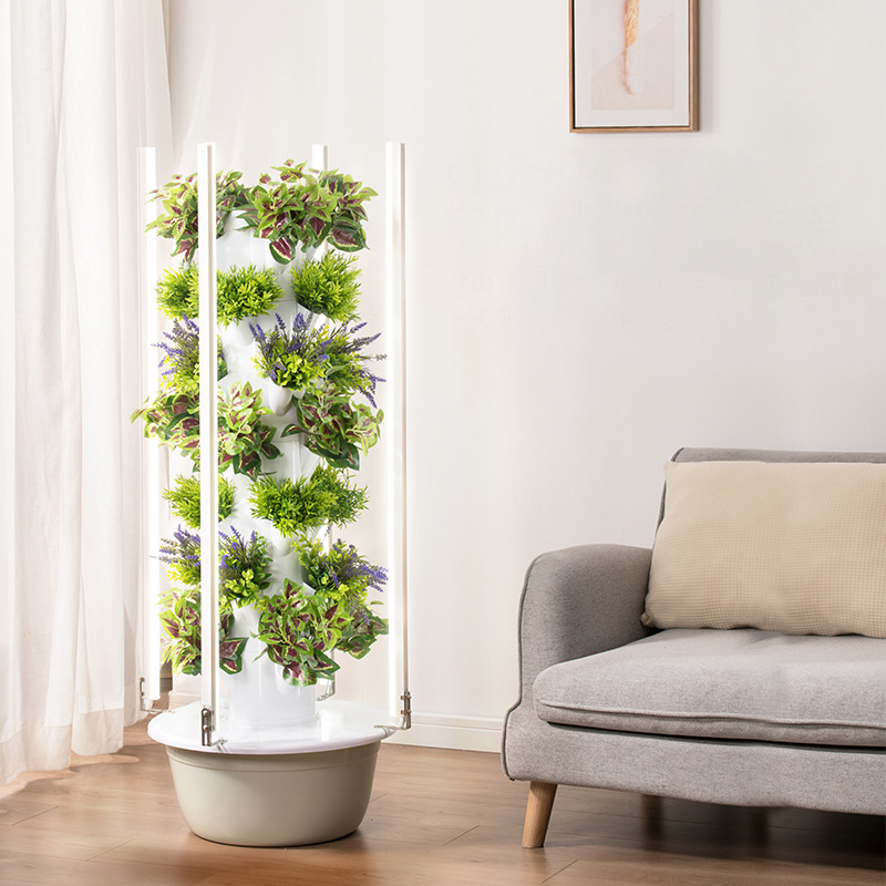 With Led Grow Light Space Tree - Hydroponic Tower review and price
