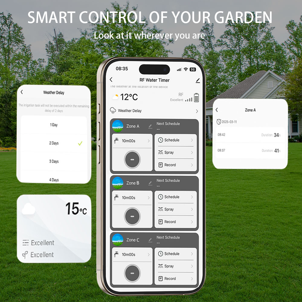 Tuya Wifi+RF433 3-outlet Water - Smart Garden Kit review and price